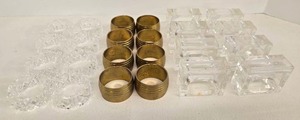 lot 148 image: 3 Vintage Sets of Mid Century Napkin Holders 