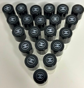 lot 94 image: Mini CHANEL Sample Bottles New from Nordstroms Cosmetic Department- Qty 21