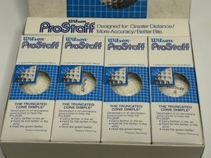 lot 233 image: Vintage WILSON ProStaff Golf Balls New Old Stock Qty 4 Sleeves