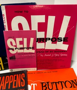 lot 261 image: Vintage 50s MCM Businessmens Record Club Sales Selling Records and Training books Complete Set