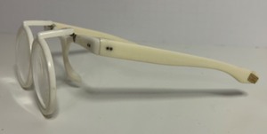 lot 269 image: Vintage Retro Flip Up Spectacles Glasses - White Magnifying