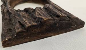 lot 131 image: Vintage Bossons Head Smuggler Pirate & Tree Frame Chalkware Wall Hanging