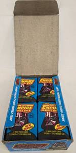 lot 168 image: 1980 Topps Star Wars THE EMPIRE STRIKES BACK Full Blue Box 