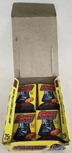 lot 182 image: 1980 Topps Star Wars THE EMPIRE STRIKES BACK Partial Yellow Box 