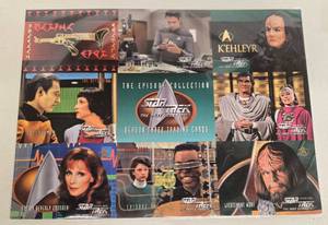 lot 290 image: Vintage Topps Star Trek Trading Cards & 2 Trading Card Sheets 