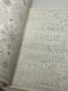 lot 295 image: New Patterned Coloring Books for Adults Love & Friendship  Mindfulness & Calm Delicate Designs- Qty 2