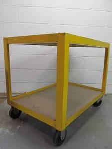 Heavy Duty Steel Warehouse Cart - Yellow