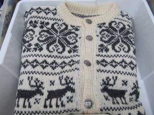 Lotof 3 Excellent Wool Nordic Scandinavian Style Winter Sweaters - Approx Sizes XL to XXL