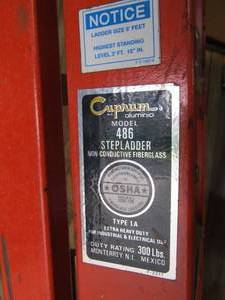 Nice CAPRUM 6 Fiberglass Stepladder