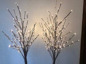 Pair of Large Indoor Sparking Trees
