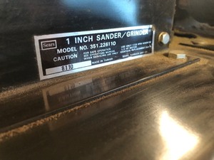 Working Sears 1 SanderGrinder