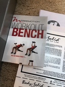 Like-New Icon Fitness FREEMOTION Workout Bench Model 120BE
