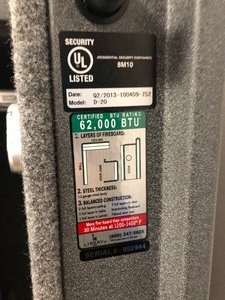 Like-New Heavy Duty LIBERTY Centurion Gun Safe Model D-20