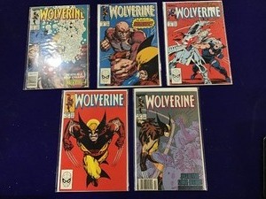 lot 47 image: 5 Plastic Sleeved Wolverine Comic Books