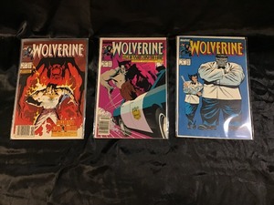lot 55 image: 3 Plastic Sleeved Vintage Wolverine Comic Books