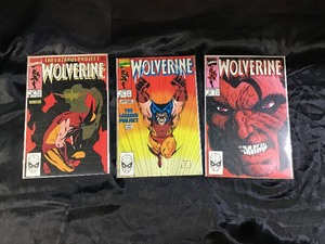 lot 62 image: 3 Vintage Wolverine Comic Books in Plastic Sleeve