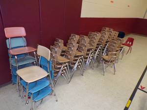 lot 37 image: Large Lot of Childrens Chairs