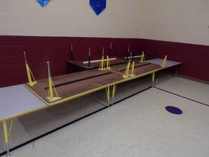 lot 42 image: 7 Tables with 2 parts Tables
