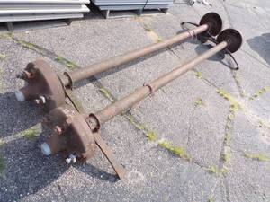 lot 49 image: Pair of Trailer House Axles