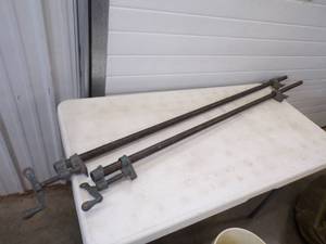 lot 54 image: Pair of 5 Pipe Clamps