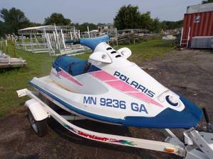 lot 3A image: 1992 Polaris SL 650 Tripple Jet Ski TRAILER NOT INCLUDED