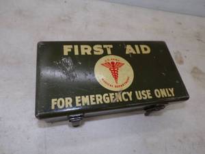 lot 116 image: Vintage First Aid Box