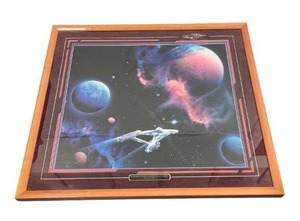 lot 2 image: Framed Star Trek 2nd Star To The Right Lithograph Signed and Numbered by Artist Michael David West - $300 Reserve