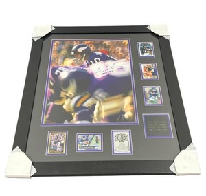 lot 3 image: Framed Minnesota Vikings Fran Tarkenton HOF 86 Autographed Photo - $200 Reserve