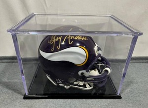 lot 13 image: Gary Anderson Minnesota Vikings Autographed Mini Helmet