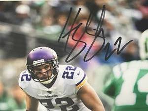 lot 17 image: Framed Harrison Smith #22 Minnesota Vikings Autographed Photo (14x16)