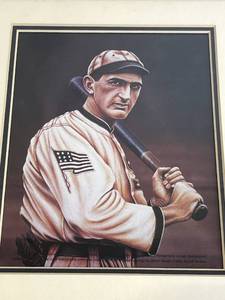 lot 28 image: 1993 Shoeless Joe Jackson Framed Color Lithograph Print Photo Cooperstown Collection (11.75 x 14.75 Frame)