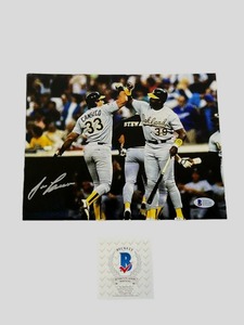 lot 29 image: Jose Canseco Oakland Athletics Autographed 8x10 with Beckett COA