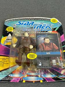 lot 69 image: 1993 Playmates Star Trek Space The Final Frontier Lore Action Figure - Sealed with package wear
