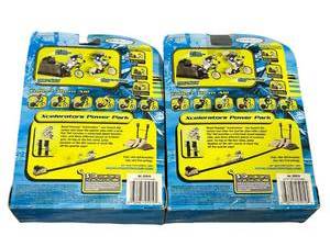 lot 80 image: Vintage Jakks Pacific Road Champs Xclerators Motorized Bikes - Sealed with some package wear