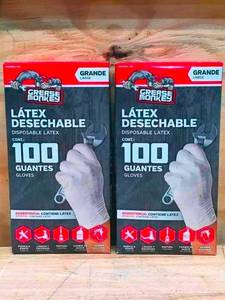 lot 44 image: Lot of 2 - Boxes Of Grease Monkey Disposable Latex Gloves