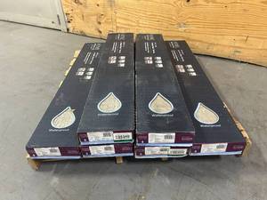 lot 76 image: HOME DECORATORS COLLECTION Lot of 6 Boxes of- Rockwater Oak 10mm T X 8 in W Waterproof Laminate Flooring (18.60 sq. ft.case)- 111.60 total sq. ft.