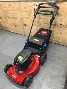 lot 4 image: Toro 60V Max 22 in. Lawn Mower With 6Ah battery And Charger Model # 21466 (Retail $629)