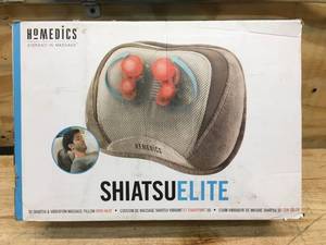 lot 53 image: Homedics Shiatsu Elite 3D Shiatsu & Vibration Massage Pillow with Heat Model # SP-100H (Retail $49.99)