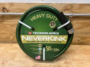lot 86 image: TEKNOR APEX Neverkink 58 in. x 50 ft. Heavy Duty Garden Hose