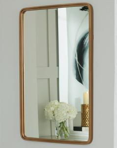 lot 125 image: Ashley Furniture Brocky Accent Mirror Model # A8010215 (Retail $105.40)