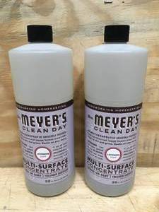 lot 132 image: Lot of 2 - Mrs. Meyers Multi-Surface Concentrate 32 Oz Bottle