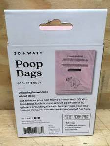 lot 167 image: Funny dog poop bags (180 bags in the pack)