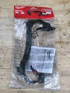 lot 152 image: Milwaukee Bolt Eye Visor Replacement Mount and Milwaukee safety helmet chin strap Model # 48-73-1458 and 48-73-1084
