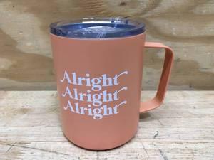 lot 162 image: 12 oz peach colored mug with a lid 0725242.90