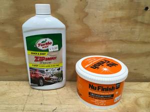 lot 168 image: Nu Finish Car Polish and Turtle Wax Car Wash and Wax