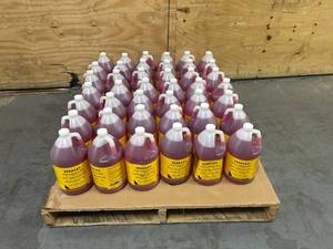 lot 112 image: STANLEY Pallet of 42 Bottles of Vehicle Wash & Wax (1 gal bottles)