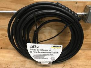 lot 188 image: Karcher 50 foot extension and replacement pressure washer hose with 4 connectors
