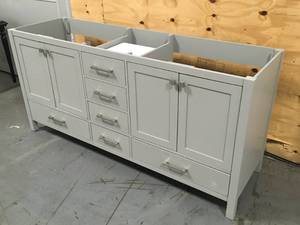 lot 6A image: Gray Bathroom Vanity 35H x 73W x 22D