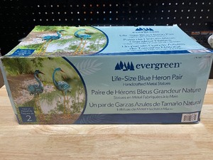 Evergreen Life Size Blue Heron Pair