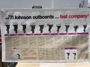 Johnson Outboard Motor Advertising Poster